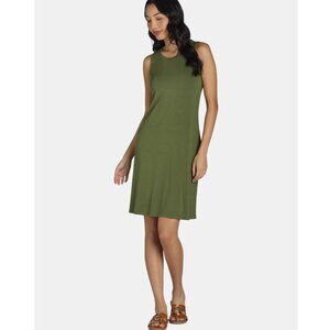 Time and Tru Women's Sleeveless Knit Swing Dress, Sizes L (12-14) Comfy